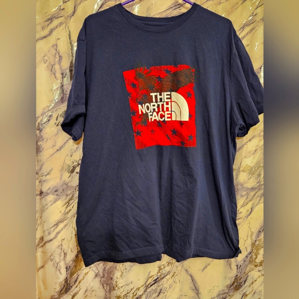 The North Face Americana Short Sleeve Tee Men's Shirt, Summit Navy, XXL